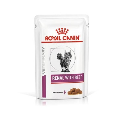 ROYAL CANIN Katze Renal Mit Rind 12X85GR Nassfutter Erwachsene