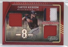2022 Absolute Tools of the Trade 3 Swatch Spectrum Red 32/99 Carter Kieboom 2a9