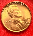 1945-D Lincoln Wheat Cent Penny GEM RED BU From an Original Bank Roll