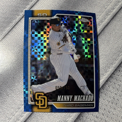 Topps Chrome Manny Machado San Diego Padres Serial Numbered #059/150