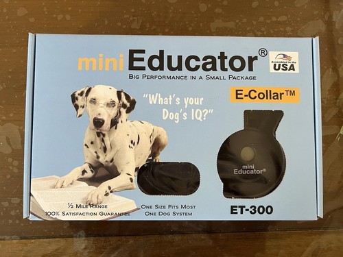 Mini Educator ET-300 Black E-Collar - 1/2 Mile Range, 100 Training Sti G2U