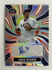 🔥2026 Stars & Stripes USA Jaden Jackson Autograph Auto Prizm PWE🔥