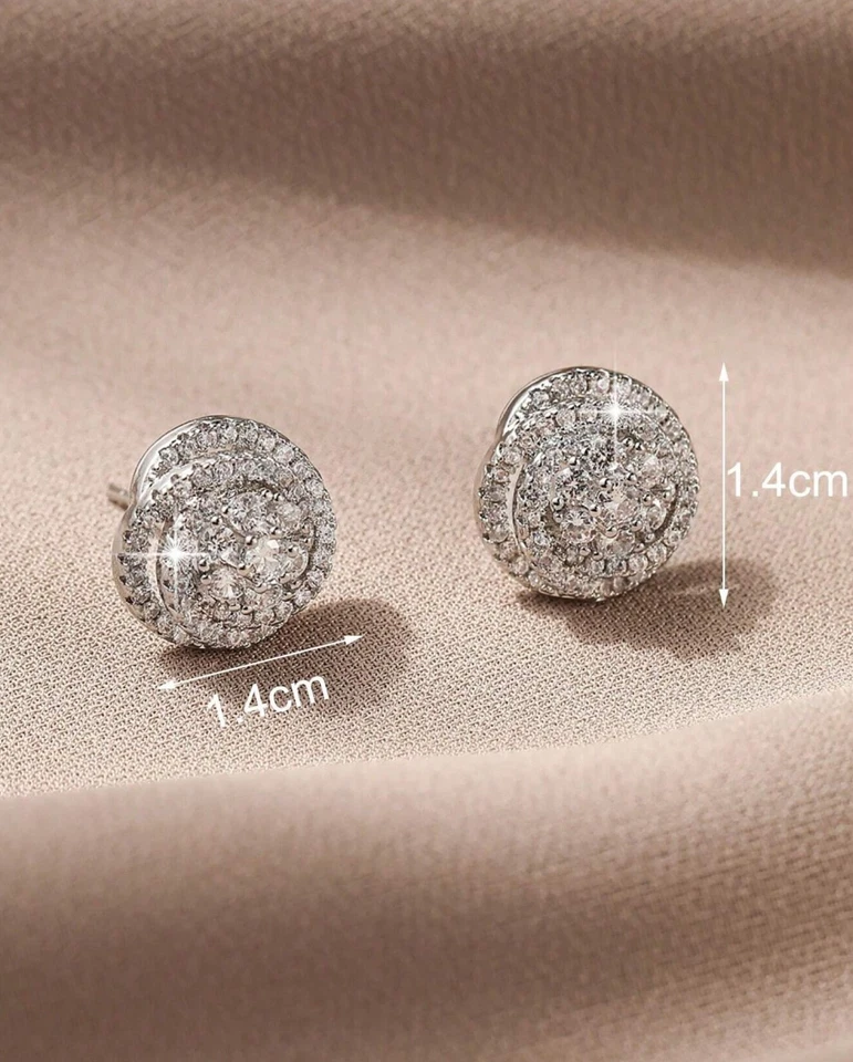 Aretes Argollas en Oro 14K Pendientes Joyería Dormilonas Brillantes para Mujer - Image 4 of 4