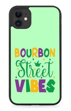 Bourbon Street Vibes Rubber Phone Case New Orleans Mardi Gras Mardigras P265