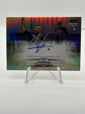 #ad 2025 Topps Stadium Club Chrome KRISTAN CAMPBELL Refractor RC Auto #SCCA KC $49.99