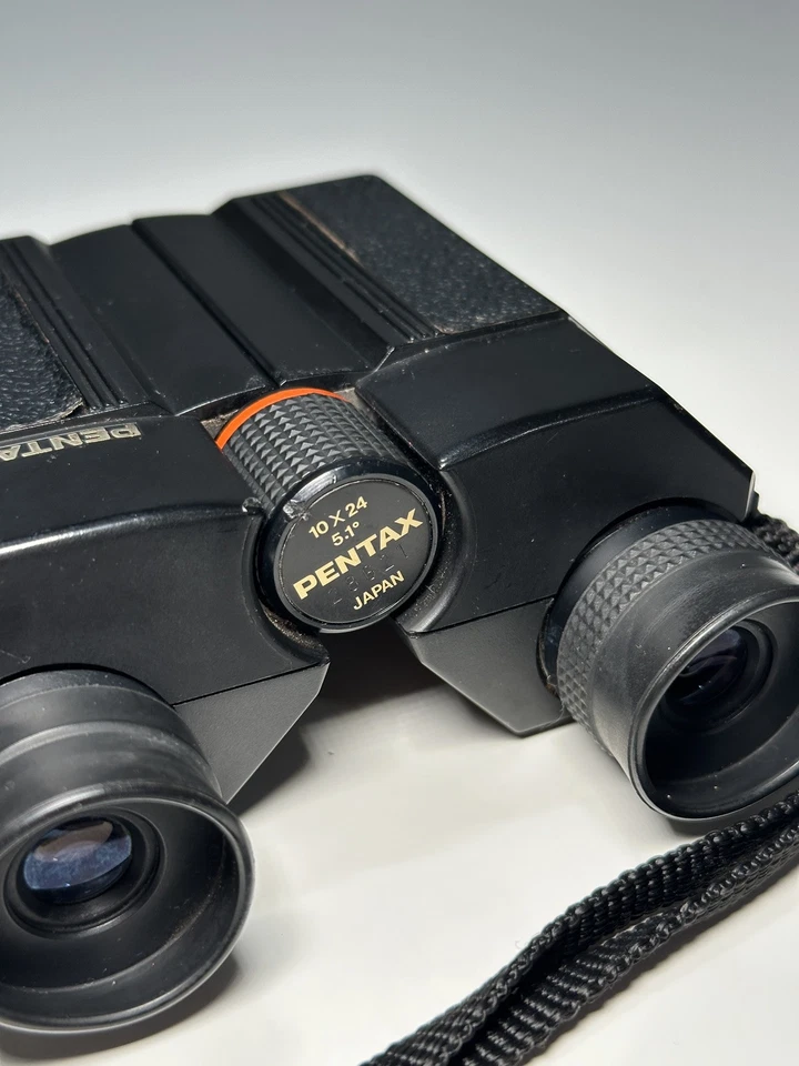 Vintage Pentax binoculars 10x24 5.1 Compact Binoculars With Case - Image 3 of 4