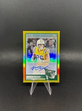 2025 Score Mason Taylor #7 || Gold #/50 || RC Autograph || LSU + Jets