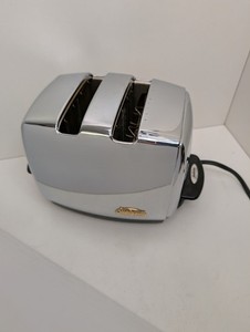 NICE! Sunbeam Radiant Control Toaster T-35 2-Slice MCM Chrome Auto-Drop TESTED