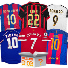 Ballon d'Or Autographed/Signed Jersey Mystery Box with PSA JSA or BAS COA