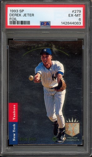 1993 Upper Deck SP DEREK JETER #279 RC Rookie Foil PSA 6 New York Yankees