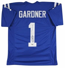 Ahmad "Sauce" Gardner Authentic Signed Blue Pro Style Jersey BAS Witnessed