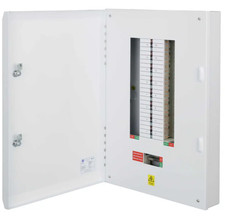 Image of Lewden Distribution Board 16 Way 125A TP+N Type B E-TPN16LW Metal Unit