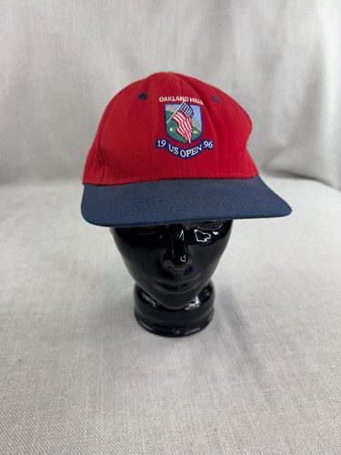 Vintage 1996 US Open - Tennis - Strapback Hat - Red and Blue