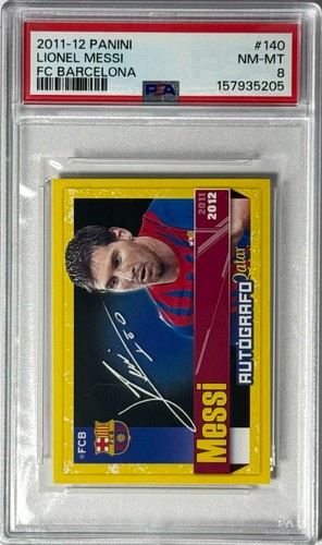 Lionel Messi 2011-12 Panini FC Barcelona #140 PSA 8 (NM-MT) Soccer Card