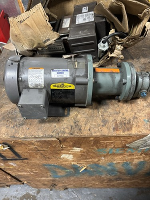 #ad BALDOR CM3534 MOTOR 1 3HP 1725RPM 230 460V 3PH 56C FRAME W PUMP $299.88