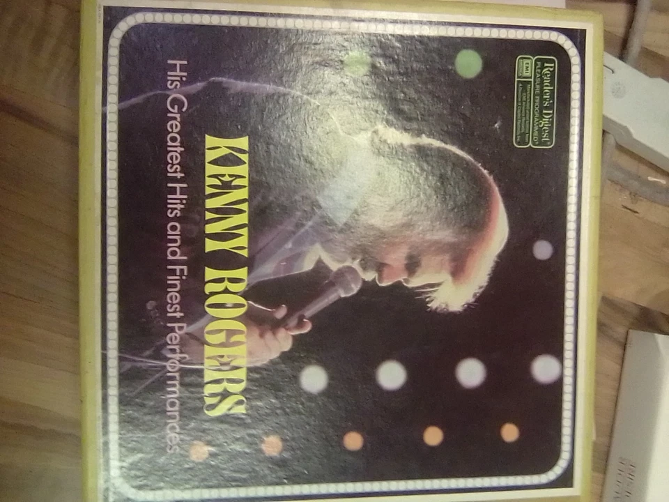 Lot Of 2 Vintage Kenny Rogers Records Greatest Hits And Gambler Also New Poster - Image 2 of 4