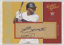 2019 Panini Leather & Lumber 19/25 Cedric Mullins #102 Auto 1b3