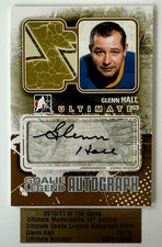 Glenn Hall 2010-11 ITG Ultimate Goalie Legend AUTOGRAPH AUTO  #'d 16/19  HOF