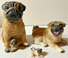 Pug Dog Breed Display Lot of 3 See Photos and Description HOMCO and others