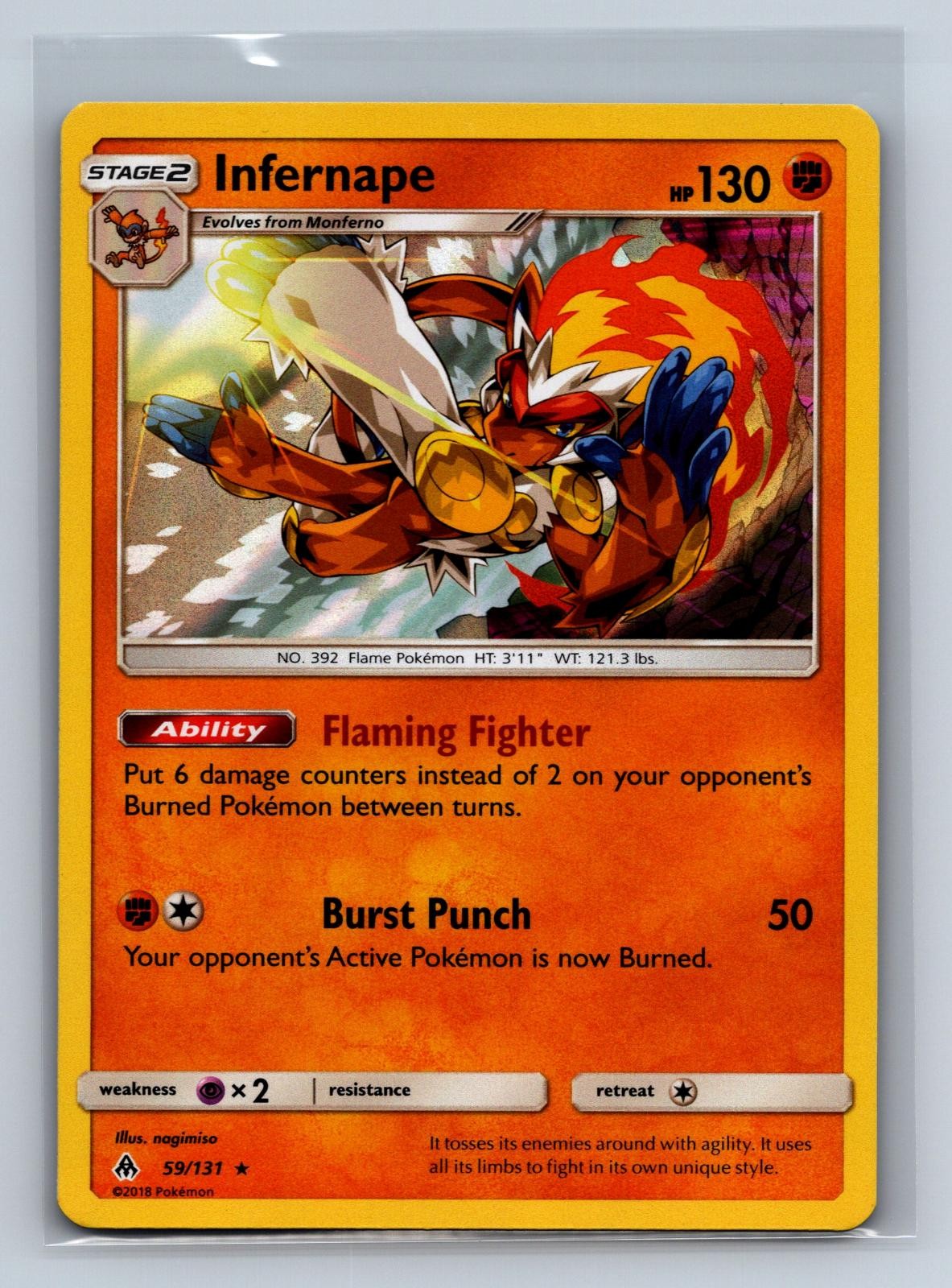 Infernape 59/131 Holo Rare Forbidden Light Pokemon NM/M 701c-4