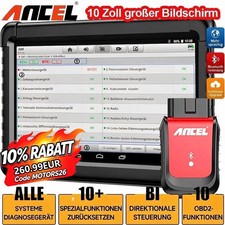 2026 ANCEL X6 OBD2 Diagnosegerät Alle System IMMO EPB TPMS Öl Reset Aktiver Test