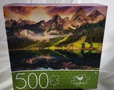 Cardinal 500 Piece Multicolor Summer Sunrise Landscape Puzzle 18x24 Inches