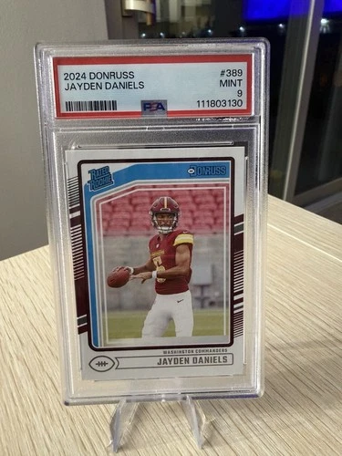 2024 Panini Donruss Rated Rookie Jayden Daniels #389 (RC) PSA 9 Mint