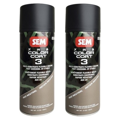 SEM 85883 Color Coat 3 Med Neutral Flexible Coating 12 oz. (2 Pack)