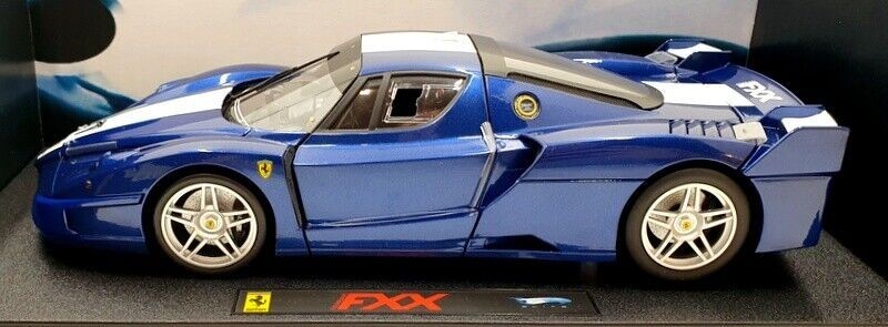 SET OF 3 FERRARI FXX ORANGE, BLUE & YELLOW HOT WHEELS ELITE 1:18