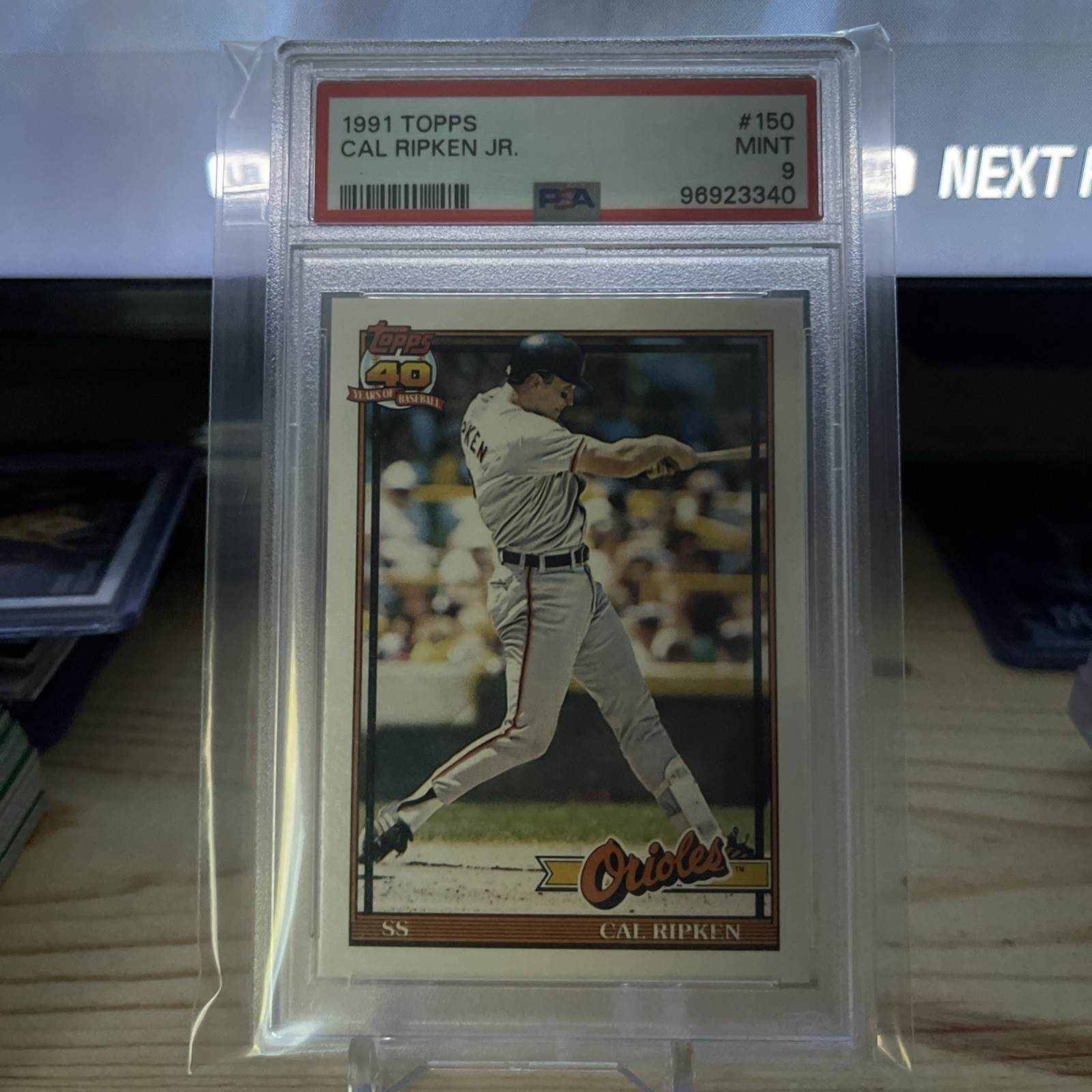 📈1991 Topps CAL RIPKEN JR #150 | HOF Baltimore Orioles | PSA 9