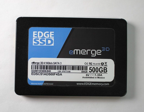 Edge Ssd Emerge 3D-V 500GB Disco Ssd Interno SATA 2.5