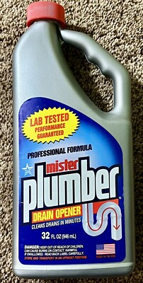 #ad 2 Bottles Of MISTER PLUMBER Drain Opener Drain Cleaner Each Bottle Is 32 FL OZ $13.49