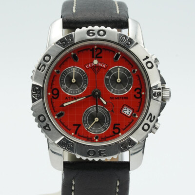 CERTINA QUARZ CHRONO HERREN UHR 39MM STAHL SCHÖNER ZUSTAND 542.1092