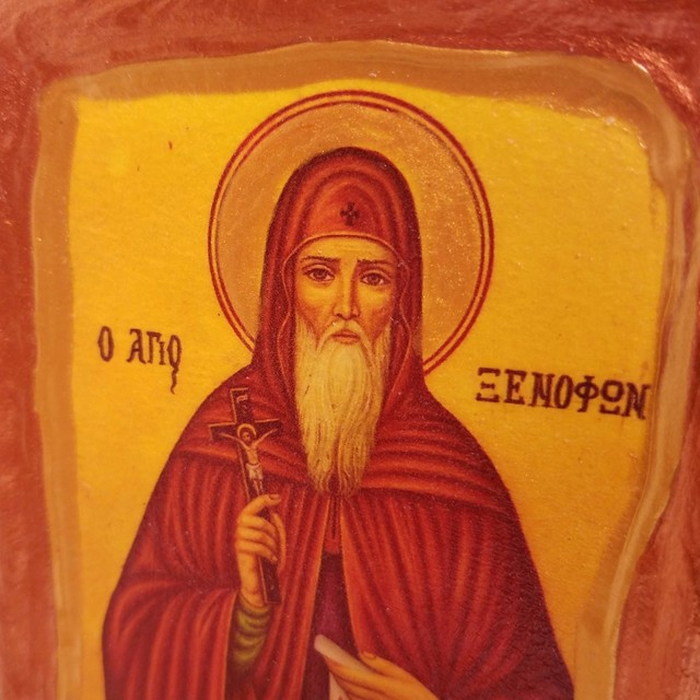 Saint Xenophon Icon The Monk Portrait Art Ikona Ikone Greek Orthodox