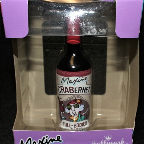 Hallmark Maxine “Crabernet Full Bodied and Sassy” Red Wine Ornament in Box - Picture 3 of 3