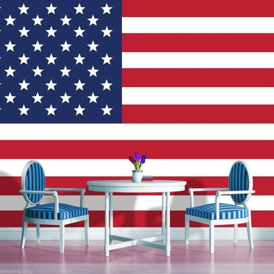 Fototapete Fototapeten Tapete USA Flagge Fahne Amerika America 14N479P4