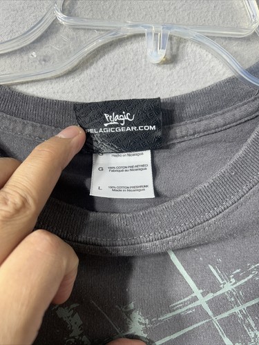 Camiseta pelágica para hombre grande gris alto rendimiento equipo de pesca en alta mar - Imagen 8 de 21