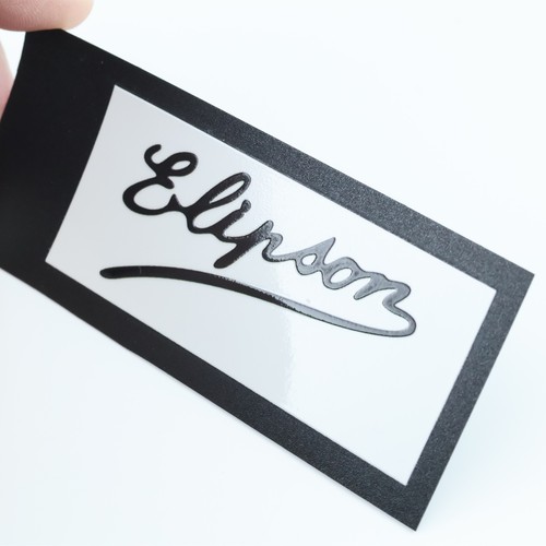 Etiqueta engomada con logotipo Elipson hágalo usted mismo impermeable 75 mm (2,95") X 31 mm (1,22") - Imagen 14 de 16