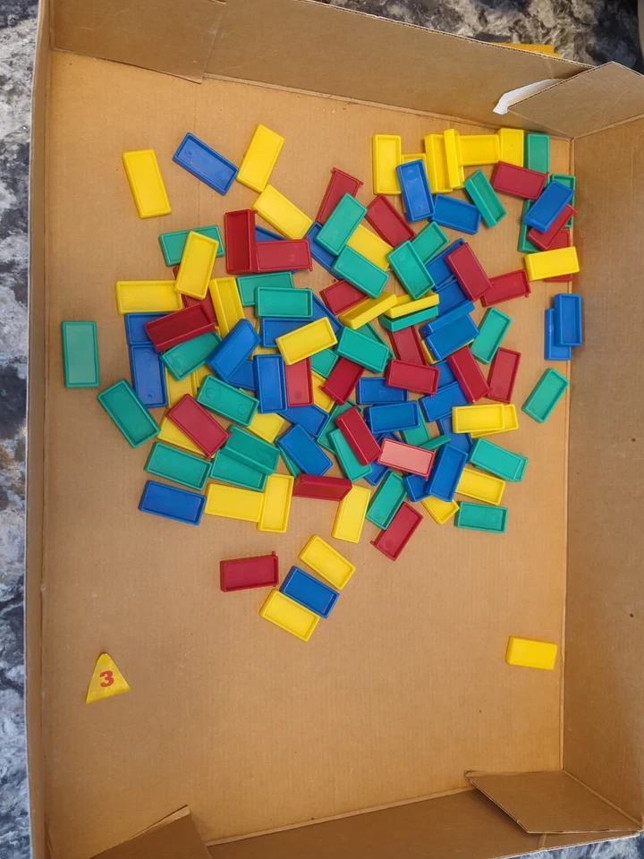 Domino Rally Deluxe Set PARTS LOT (5 PCS) Bridges, Rocket Launcher, domino stair - Image 2 of 4