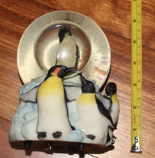 Discovery Channel Series Musical Penguin Spinning Snow Globe