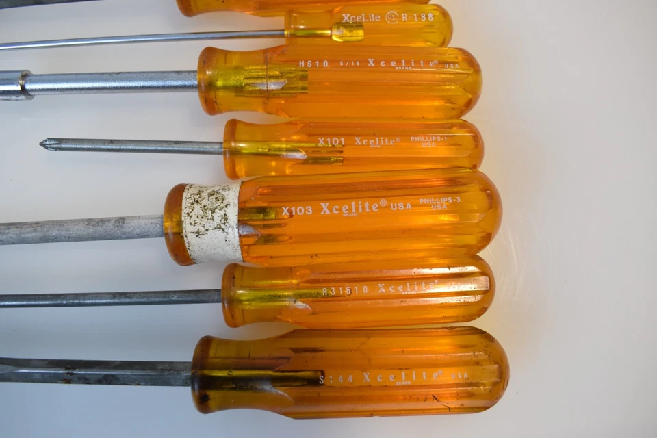 Xcelite Tools USA lot of 13 Screwdrivers and Nut Drivers Phillips and Flathead - Image 2 of 4