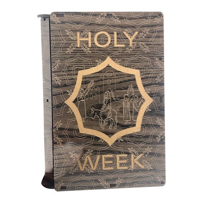 2025 Easter Resurrection Scene Wooden Family Holy Week Book Keepsake Gift