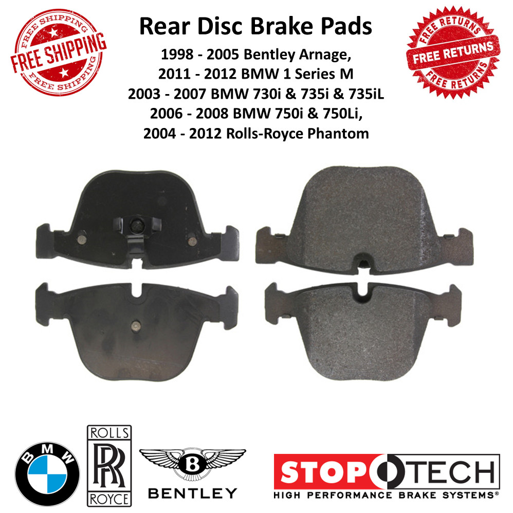 StopTech Centic Rear Street Brake Pad for BMW Bentley Arnage Rolls-Royce Phantom