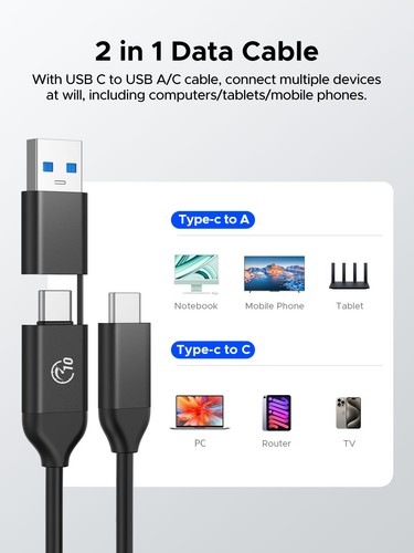 ORICO M.2 NVMe 2230 SSD Gehäuse USB C Typ-C 10Gbps Telefon 15 Pro/Pro Max US - Bild 6 von 8