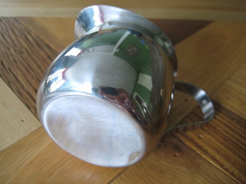 VOLLRATH 8-8 Stainless Steel 3" Tall Creamer Pitcher 46008 Korea - Picture 6 of 7