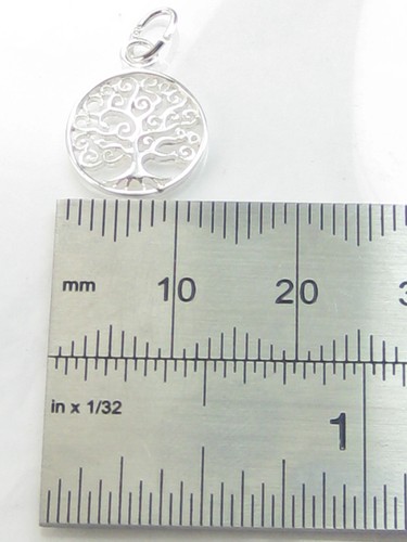 Tree of life tiny sterling silver charm .925 x 1 Trees charms - Picture 2 of 5