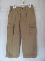 Boy's Arizona Safari Khaki, Tan Cargo Pants W/ Addjustable Waist Size 3t Boy's Arizona Safari Khaki, Tan Cargo Pants W/ Addjustable Waist Size 3t