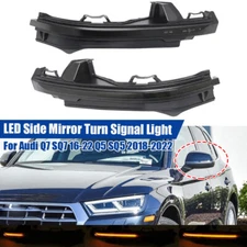 For Audi Q7 SQ7 2016-22 Q5 SQ5 2018-22 Dynamic LED Side Mirror Turn Signal Light