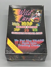 1991 Wild Card Premier Collegiate Football Factory Sealed Box - Farve & Sanders