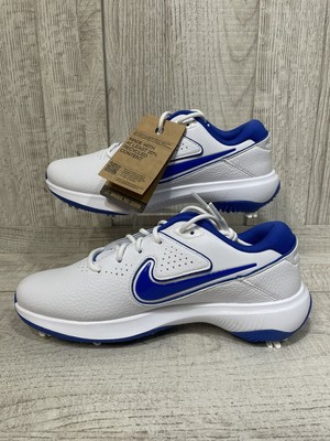 Men Size 7.5 Nike Victory Pro 3 Golf Cleats Shoes White Royal Blue DV6800-140 Men Size 7.5 Nike Victory Pro 3 Golf Cleats Shoes White  main image 4